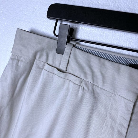 Talbots Women's Size 12 Cream Curvy Pants Career Straight Leg Trousers Cropped - Picture 6 of 9